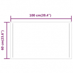 Lustro łazienkowe z LED, 60x100 cm