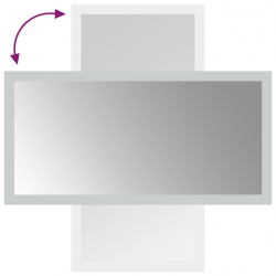Lustro łazienkowe z LED, 20x40 cm