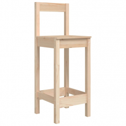 Stołki barowe, 2 szt., 40x41,5x112 cm, lite drewno sosnowe