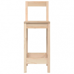 Stołki barowe, 2 szt., 40x41,5x112 cm, lite drewno sosnowe