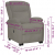 Rozkładany fotel podnoszony, jasnoszary, aksamitny