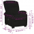 Rozkładany fotel podnoszony, czarny, aksamitny