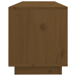 Szafka pod TV, miodowy brąz, 100x34x40 cm, lite drewno sosnowe