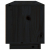 Szafka pod TV, czarna, 100x34x40 cm, lite drewno sosnowe