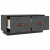 Szafka pod TV, szara, 80x34x35 cm, lite drewno sosnowe
