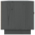 Szafka pod TV, szara, 80x34x35 cm, lite drewno sosnowe