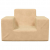 Sofa dziecięca, kremowa, miękki plusz