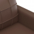 2-osobowa sofa, brązowa, 120 cm, sztuczna skóra