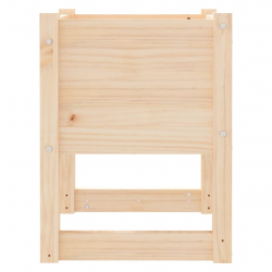 Donice, 2 szt., 40x40x52,5 cm, lite drewno sosnowe