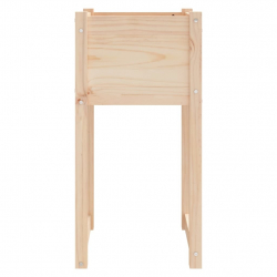 Donice, 2 szt., 40x40x81 cm, lite drewno sosnowe