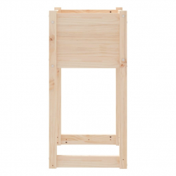 Donice, 2 szt., 40x40x81 cm, lite drewno sosnowe