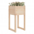 Donice, 2 szt., 40x40x81 cm, lite drewno sosnowe
