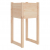 Donice, 2 szt., 40x40x81 cm, lite drewno sosnowe