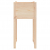 Donice, 2 szt., 40x40x81 cm, lite drewno sosnowe