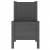 Donica, szara, 245,5x44x75 cm, lite drewno sosnowe