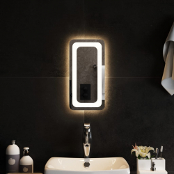 Lustro łazienkowe z LED, 20x40 cm
