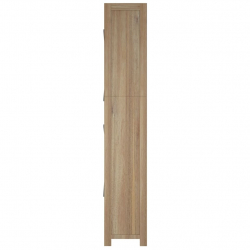Regał na książki z 6 półkami, 80x30x170cm, lite drewno akacjowe