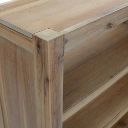 Regał z 5 półkami, 80x30x140 cm, lite drewno akacjowe