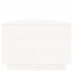 Stolik kawowy, biały, 100x50x35 cm, lite drewno sosnowe