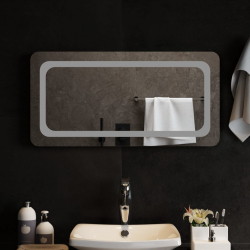 Lustro łazienkowe z LED, 80x40 cm
