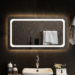 Lustro łazienkowe z LED, 90x50 cm
