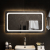 Lustro łazienkowe z LED, 90x50 cm