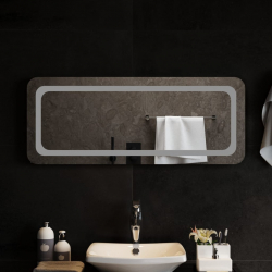 Lustro łazienkowe z LED, 100x40 cm