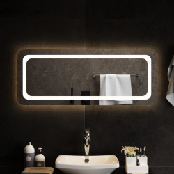 Lustro łazienkowe z LED, 100x40 cm