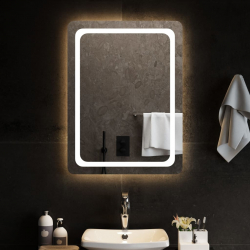 Lustro łazienkowe z LED, 60x80 cm