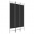 Parawan 3-panelowy, czarny, 120x200 cm, tkanina