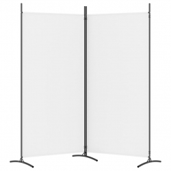 Parawan 2-panelowy, brązowy, 175x180 cm, tkanina