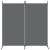 Parawan 2-panelowy, antracytowy, 175x180 cm, tkanina