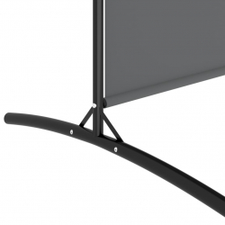 Parawan 6-panelowy, antracytowy, 520x180 cm, tkanina
