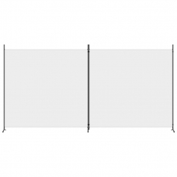 Parawan 2-panelowy, biały, 348x180 cm, tkanina