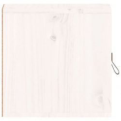 Szafka ścienna, biała, 31,5x30x30 cm, lite drewno sosnowe