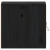 Szafka ścienna, czarna, 31,5x30x30 cm, lite drewno sosnowe