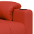 Fotel masujący, czerwony, sztuczna skóra