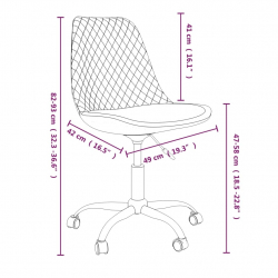 Obrotowe krzesła stołowe, 2 szt., ciemnoszare, obite tkaniną