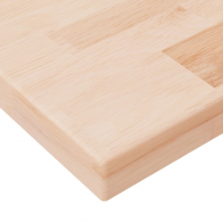 Półka, 80x20x2,5 cm, surowe lite drewno dębowe