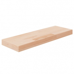 Półka, 60x20x4 cm, surowe lite drewno dębowe