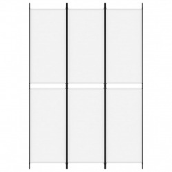 Parawan 3-panelowy, biały, 150x220 cm, tkanina