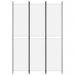 Parawan 3-panelowy, biały, 150x220 cm, tkanina