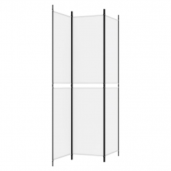 Parawan 3-panelowy, biały, 150x220 cm, tkanina