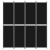 Parawan 4-panelowy, czarny, 200x220 cm, tkanina