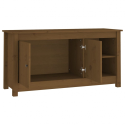 Szafka pod TV, miodowy brąz, 103x36,5x52 cm, drewno sosnowe