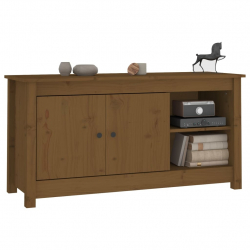 Szafka pod TV, miodowy brąz, 103x36,5x52 cm, drewno sosnowe