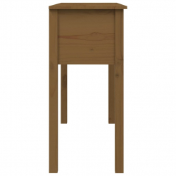 Stolik konsolowy, miodowy brąz, 100x35x75 cm, drewno sosnowe