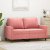 Sofa 2-osobowa, różowy, 120 cm, tapicerowana aksamitem