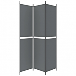 Parawan 3-panelowy, antracytowy, 150x220 cm, tkanina