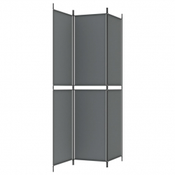 Parawan 3-panelowy, antracytowy, 150x220 cm, tkanina